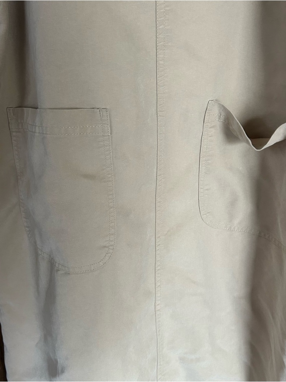 Classic Elements Tan Pinafore Midi Dress with Front Pockets - Picture 4 of 6
